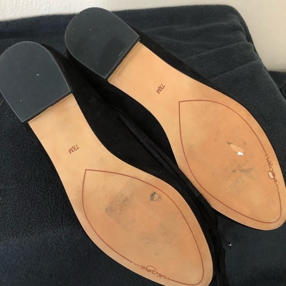 Halogen Nella Ghillie Black Suede Flats - Picture 7 of 8